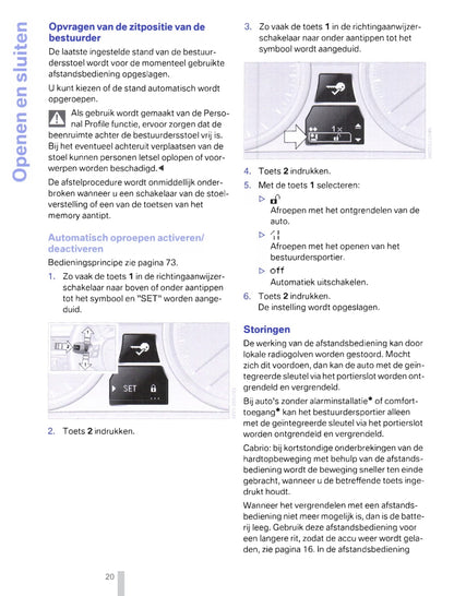 2011-2012 BMW 3 Series Coupé/Cabrio Gebruikershandleiding | Nederlands