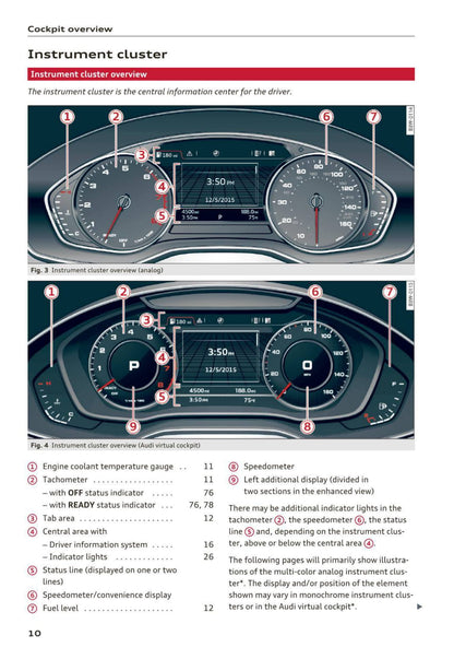 2017 Audi A4 Gebruikershandleiding | Engels