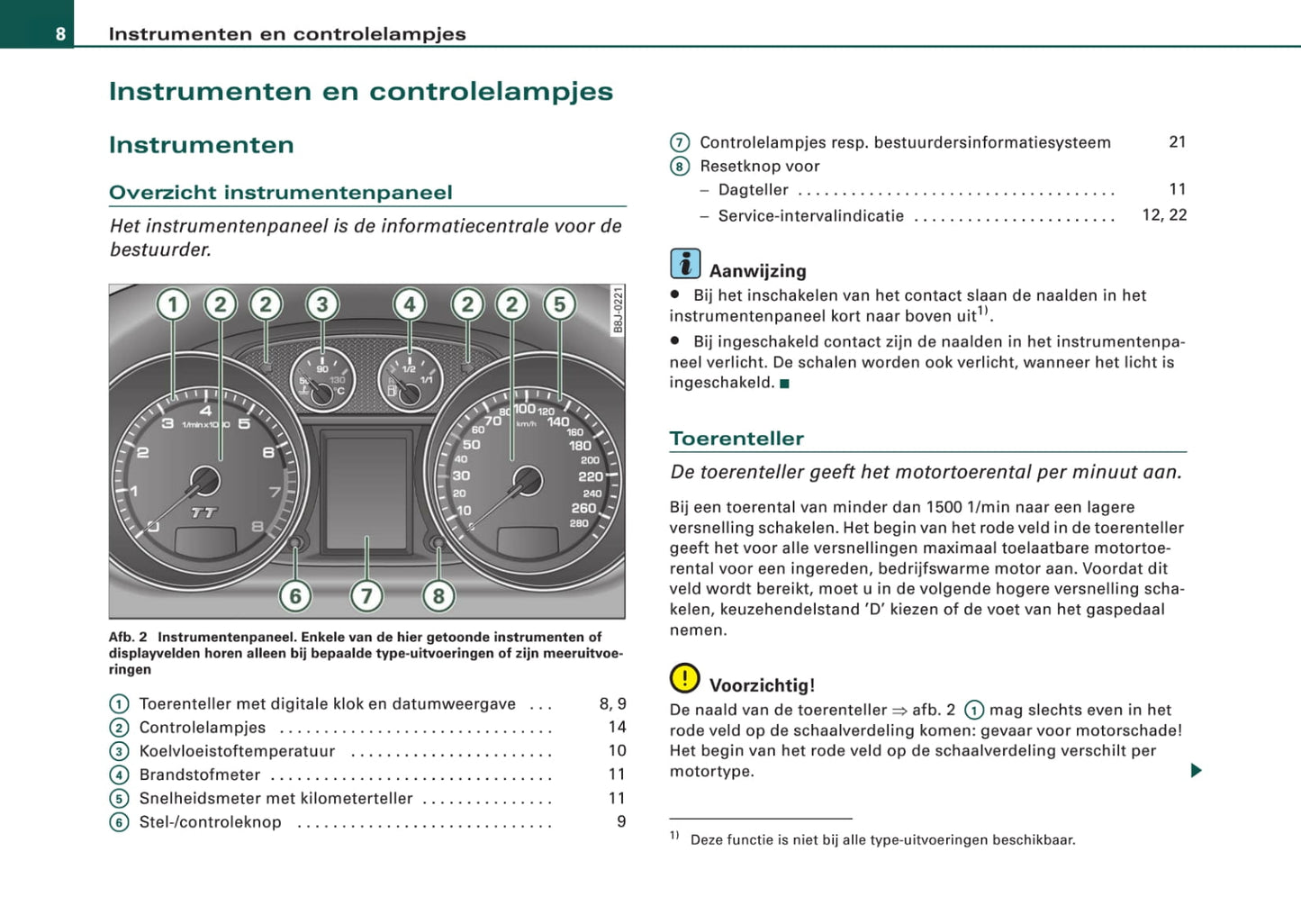 2006-2010 Audi TT Gebruikershandleiding | Nederlands