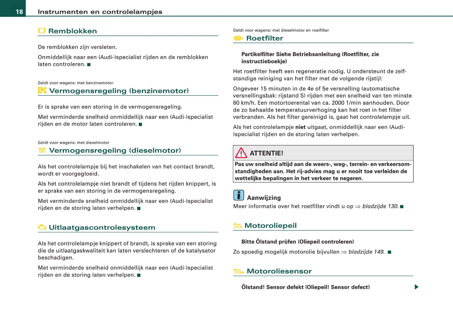 2006-2010 Audi TT Gebruikershandleiding | Nederlands