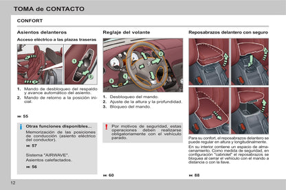 2013-2014 Peugeot 308 CC Owner's Manual | Spanish