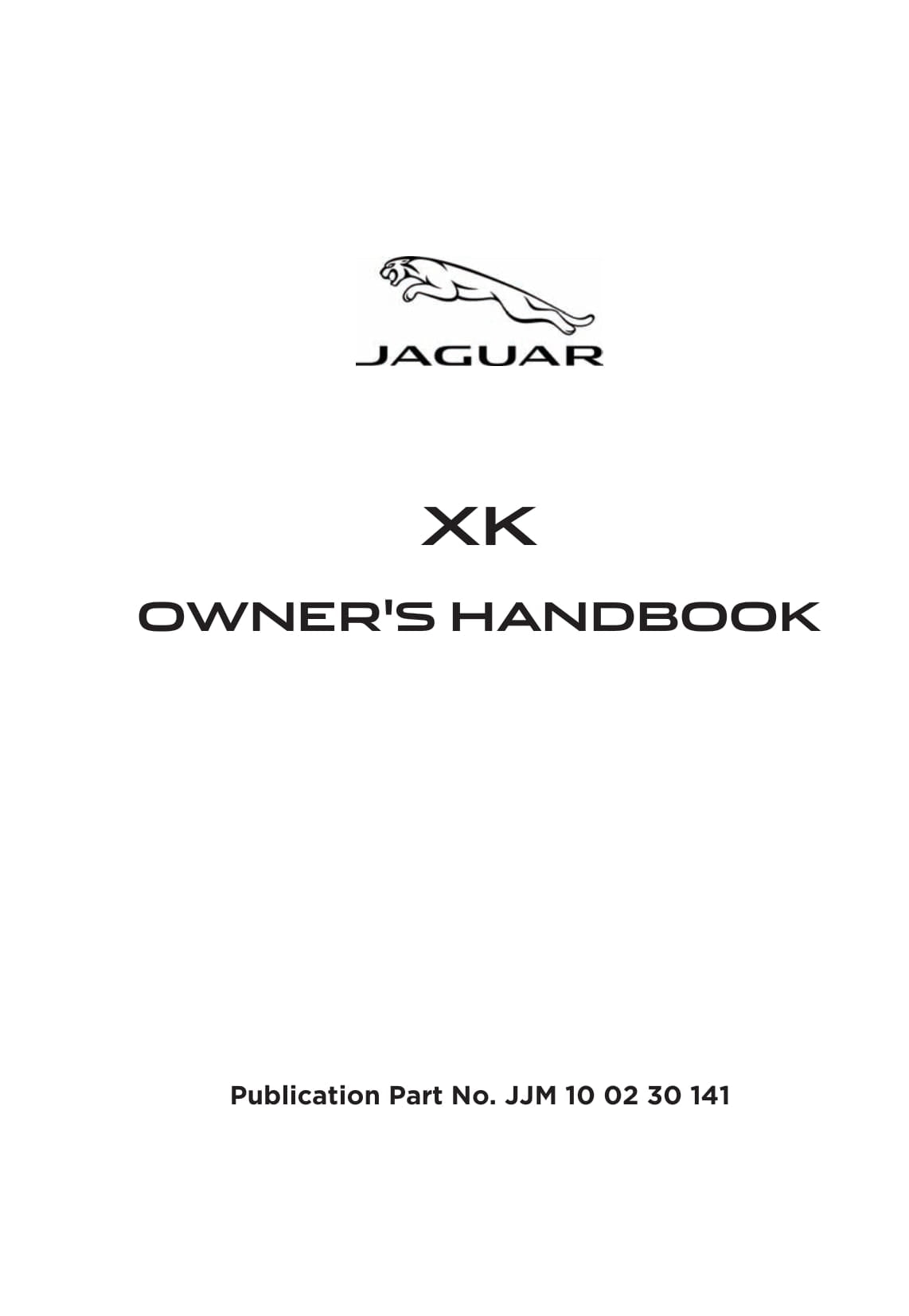2014 Jaguar XK Gebruikershandleiding | Engels