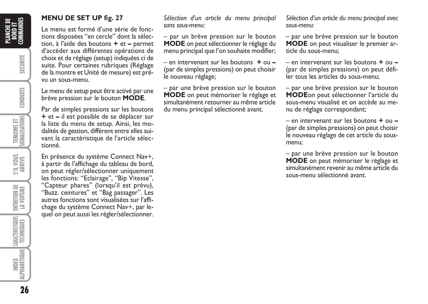 2008-2011 Fiat Croma Gebruikershandleiding | Frans