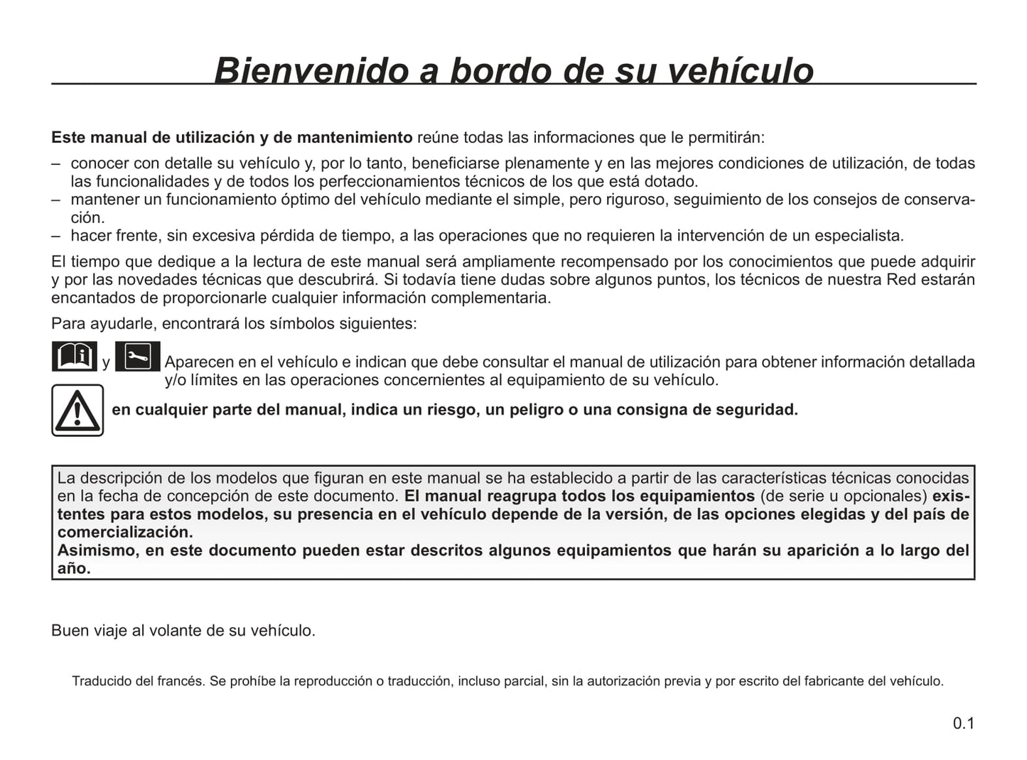 2018-2019 Renault Mégane Owner's Manual | Spanish