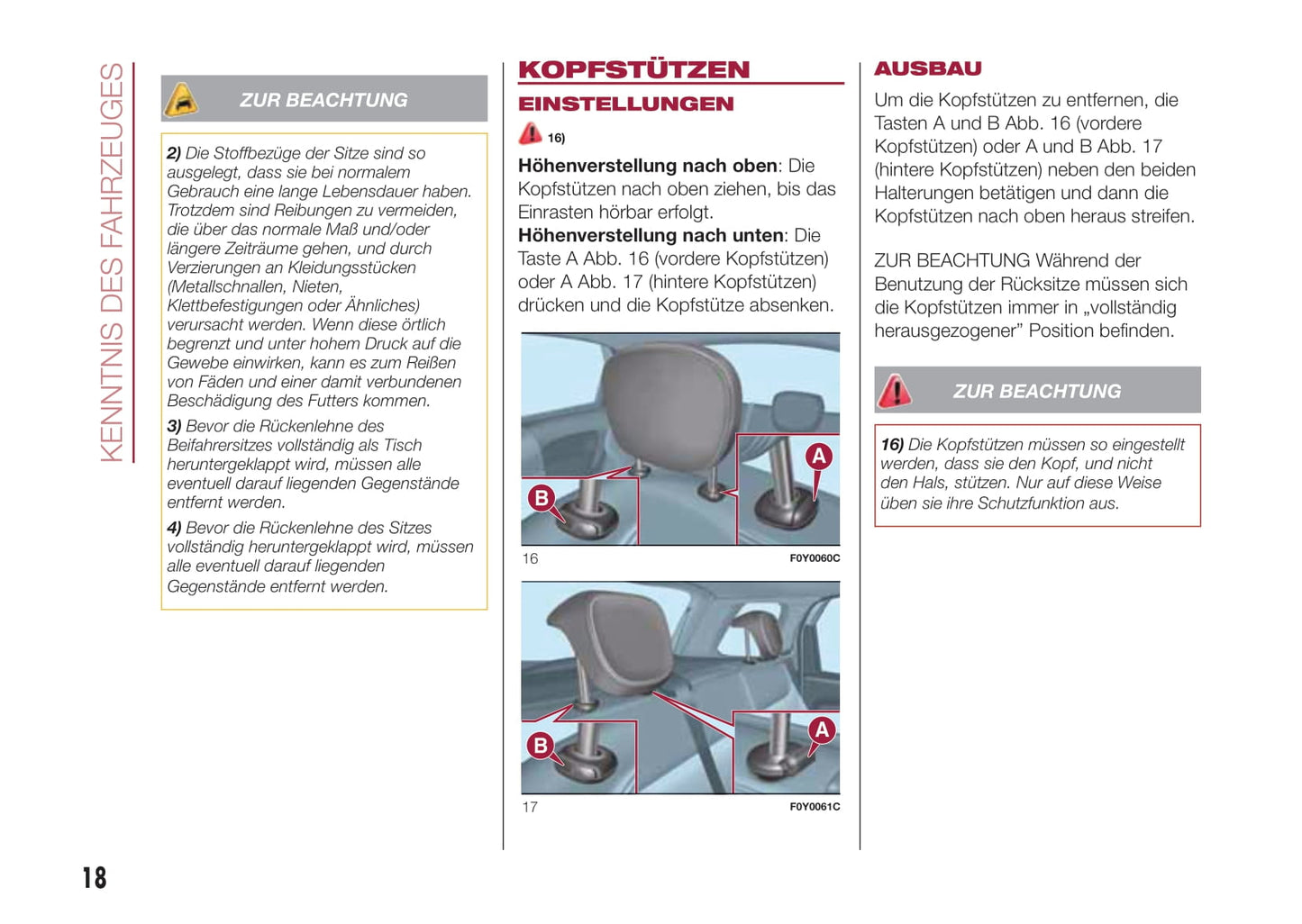 2013-2018 Fiat 500L Living Manuel du propriétaire | Allemand