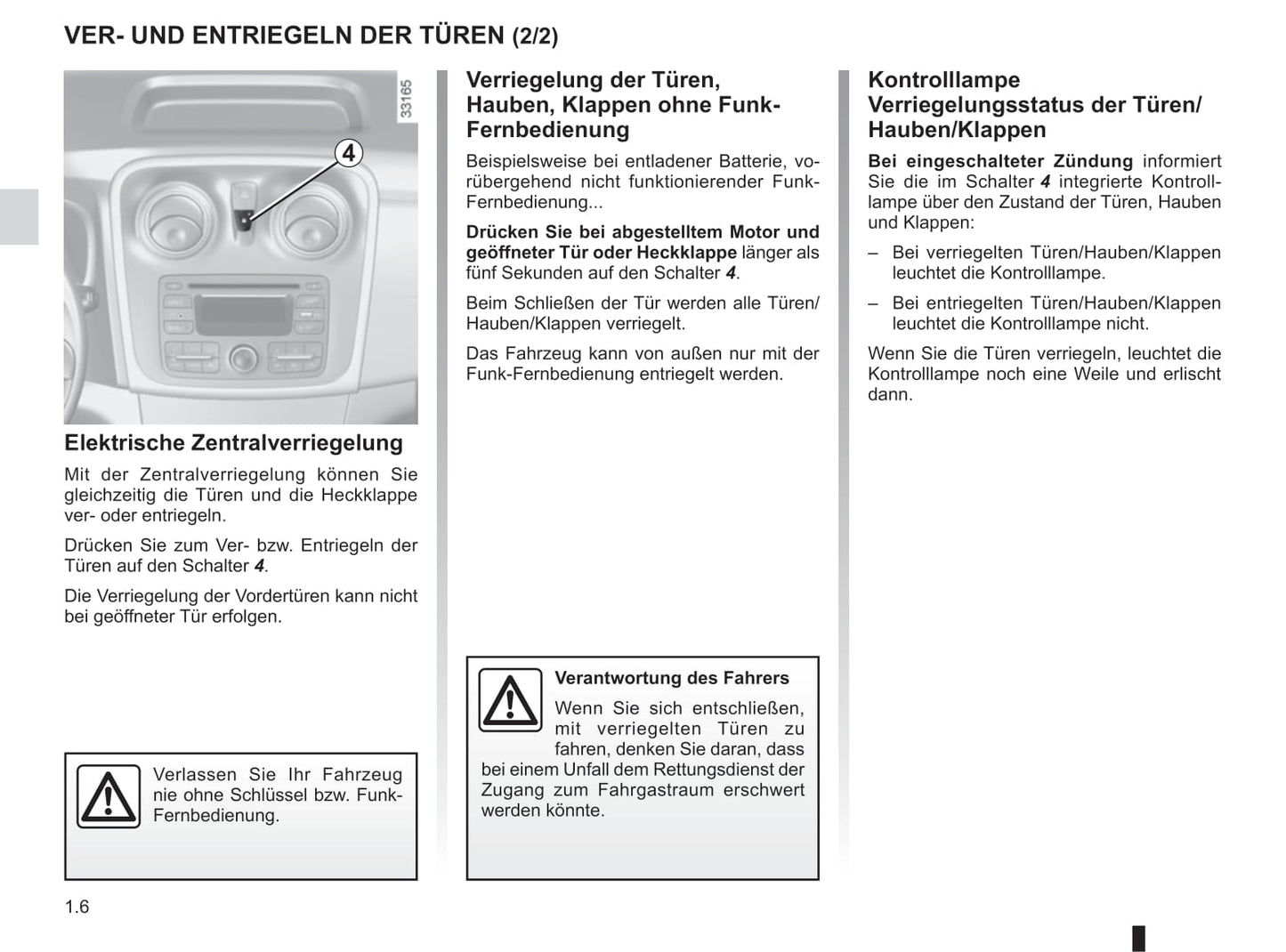 2013-2016 Dacia Logan/Logan MCV Owner's Manual | German