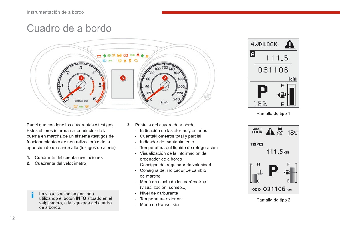 2012-2015 Citroën C4 Aircross Gebruikershandleiding | Spaans