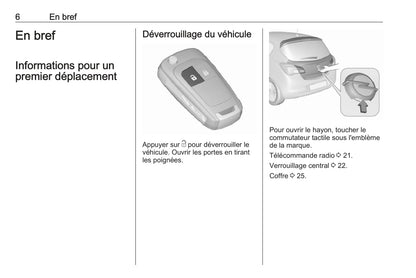 2018-2019 Opel Corsa Owner's Manual | French