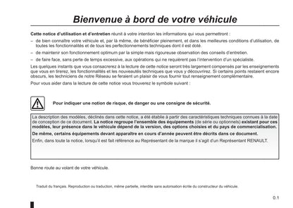 2015-2016 Renault Mégane Owner's Manual | French