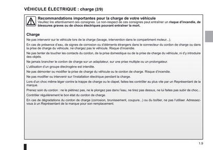 2018-2019 Renault Zoe Owner's Manual | French