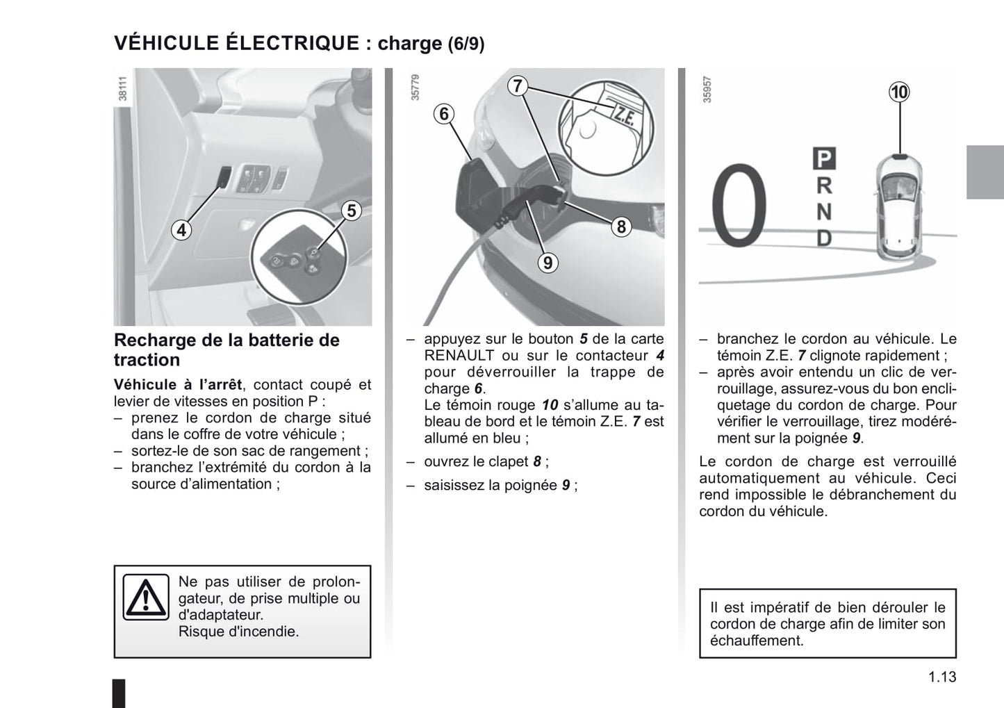 2018-2019 Renault Zoe Owner's Manual | French