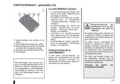 2018-2019 Renault Zoe Owner's Manual | French