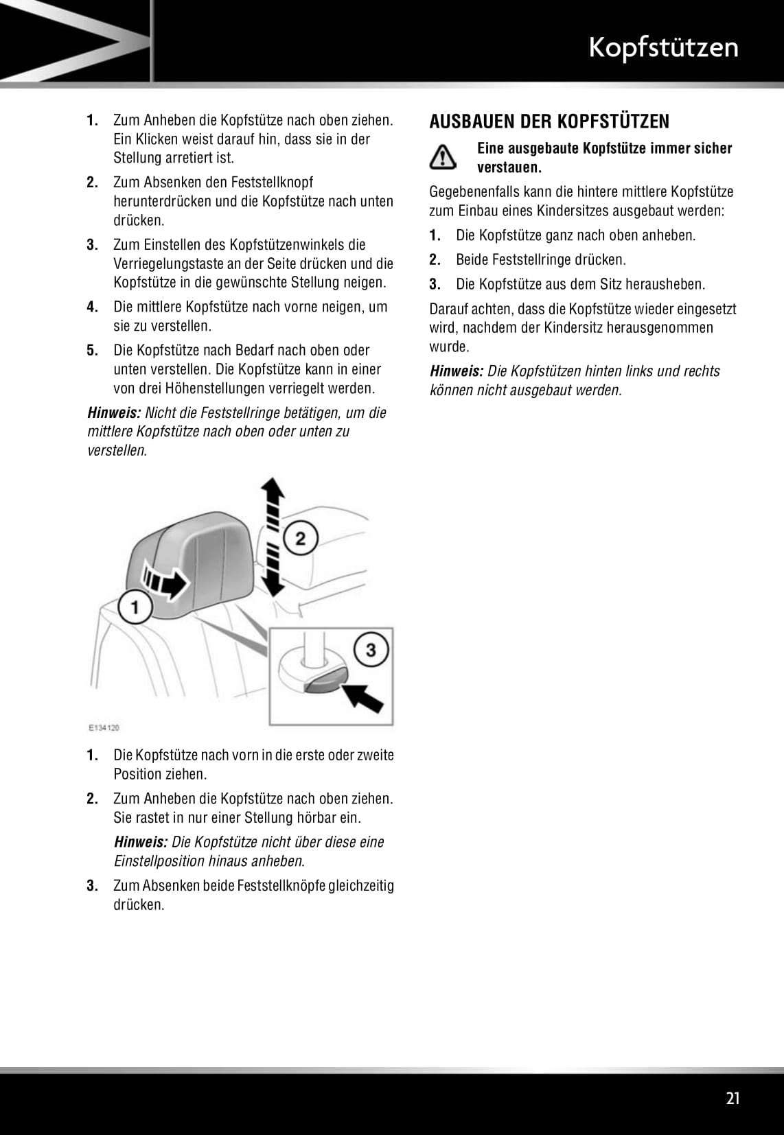 2011-2012 Jaguar XJ Owner's Manual | German