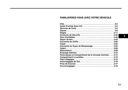 2000-2005 Kia Rio Manuel du propriétaire | Français