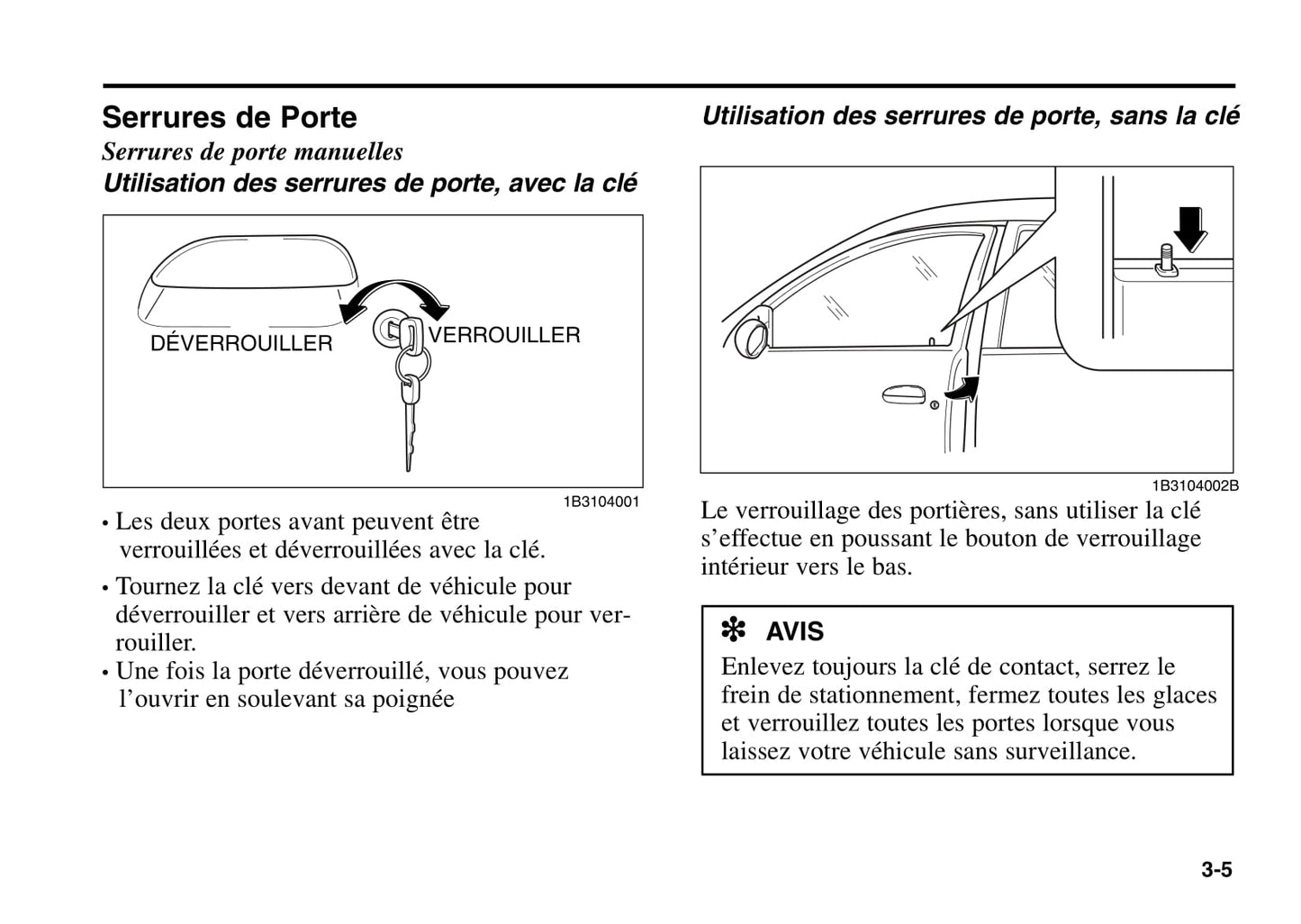 2000-2005 Kia Rio Manuel du propriétaire | Français