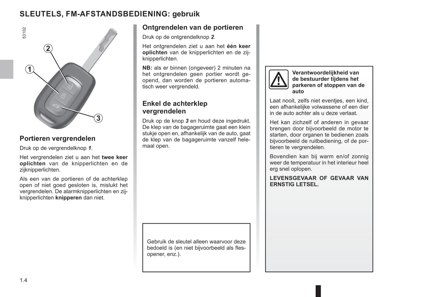 2021-2022 Dacia Sandero/Sandero Stepway Owner's Manual | Dutch