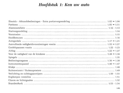 2000-2005 Renault Trafic Gebruikershandleiding | Nederlands