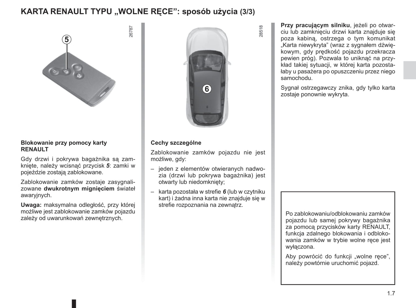 2015-2016 Renault Mégane Owner's Manual | Polish