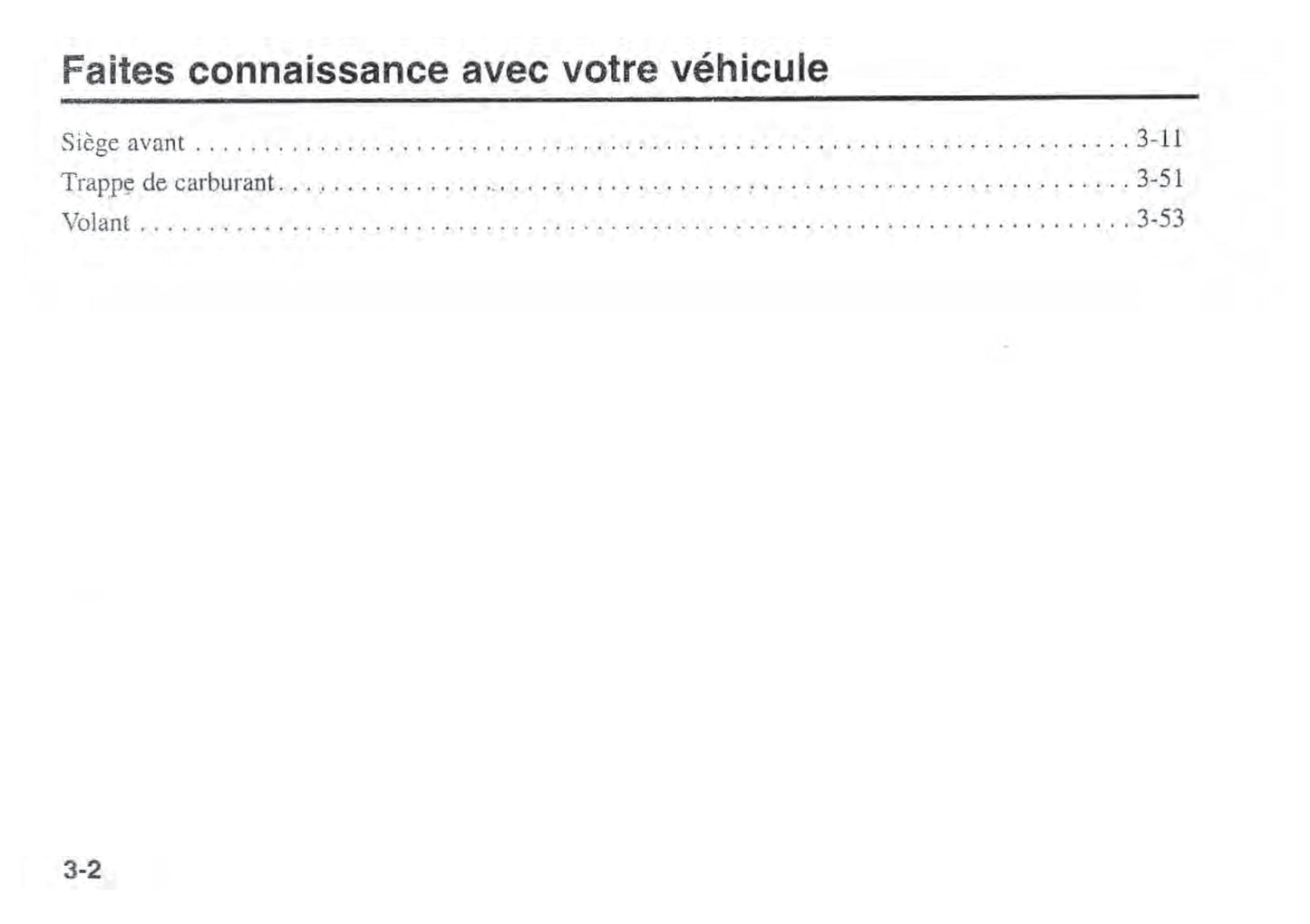 2002 Kia Sportage Owner's Manual | French