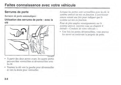 2002 Kia Sportage Owner's Manual | French