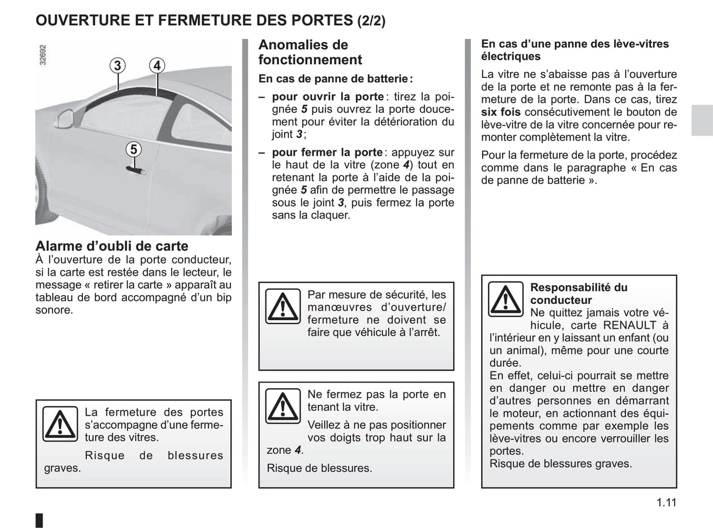 2010-2011 Renault Laguna Coupé Owner's Manual | French
