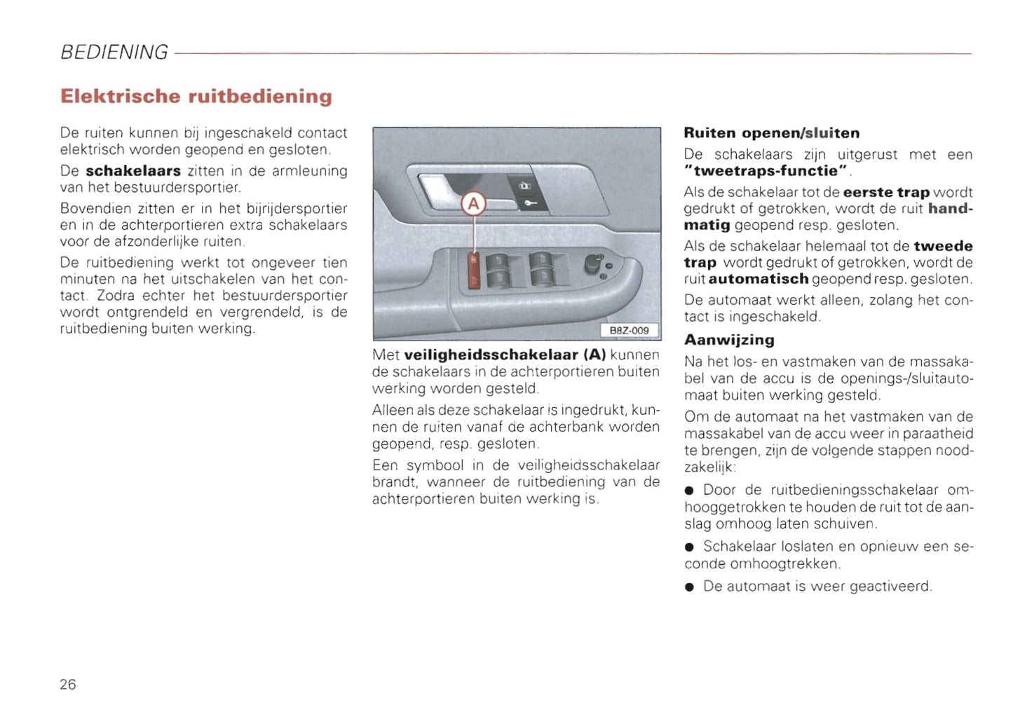 2000-2008 Audi A2 Gebruikershandleiding | Nederlands