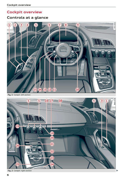 2016-2019 Audi R8 Gebruikershandleiding | Engels
