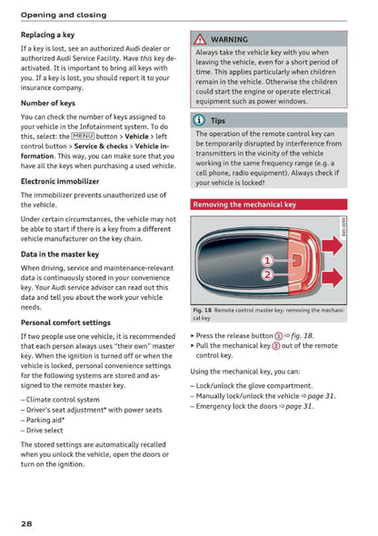 2016-2019 Audi R8 Owner's Manual | English