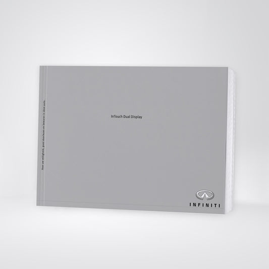 Infiniti Q50 Intouch Dual Display Handleiding  2013 - 2019