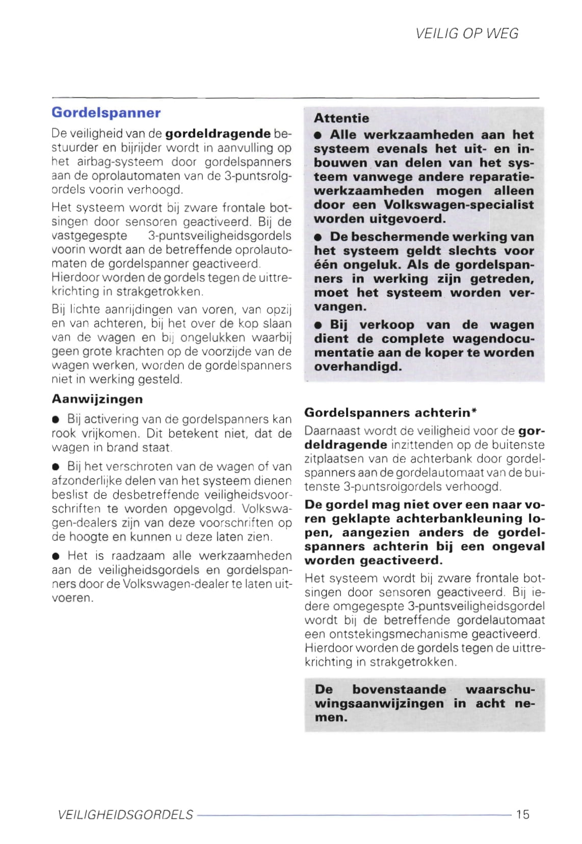 2001-2005 Volkswagen Polo Gebruikershandleiding | Nederlands