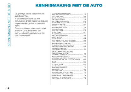 2020-2023 Fiat 500e Gebruikershandleiding | Nederlands