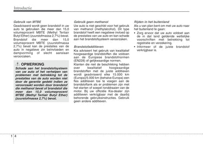 2013-2014 Kia Optima Owner's Manual | Dutch