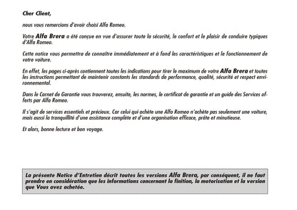 2006-2008 Alfa Romeo Brera Gebruikershandleiding | Frans
