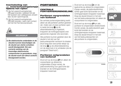 2015-2016 Fiat Doblò Gebruikershandleiding | Nederlands