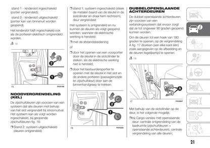 2015-2016 Fiat Doblò Owner's Manual | Dutch