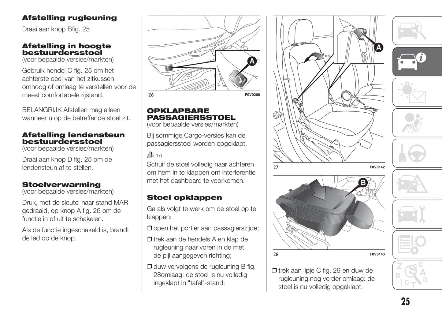 2015-2016 Fiat Doblò Owner's Manual | Dutch