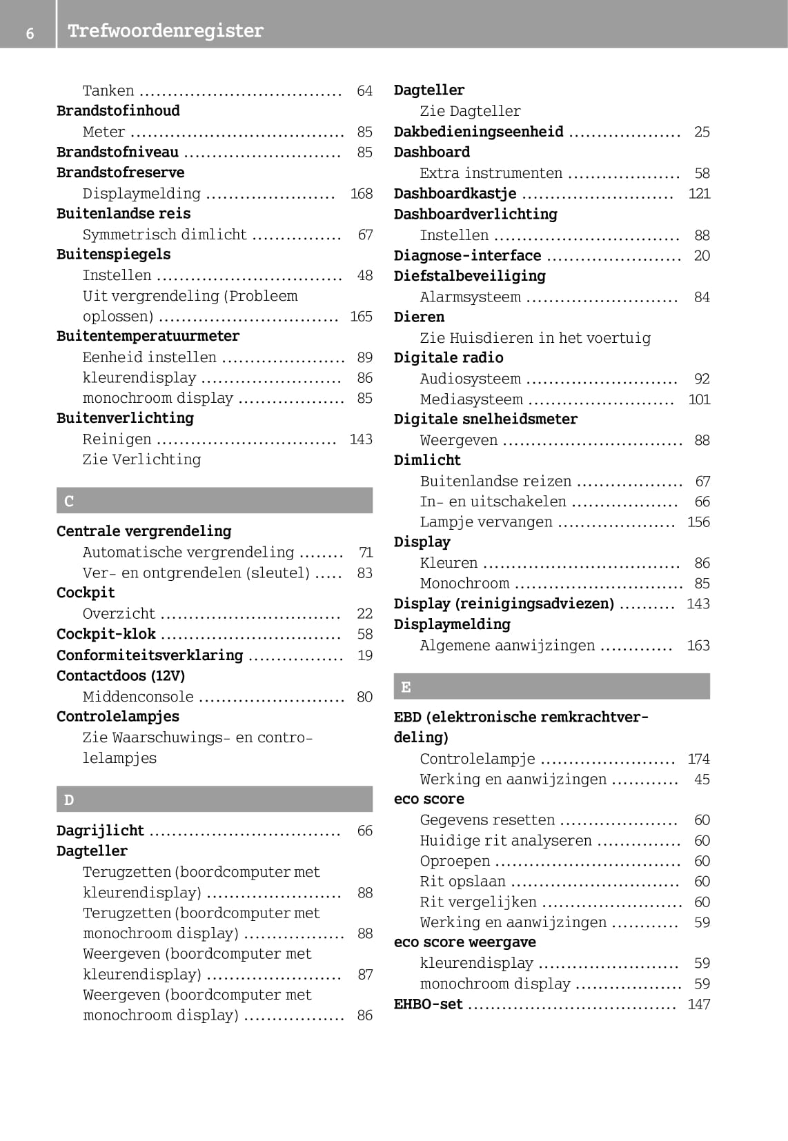 2014-2016 Smart Fortwo Owner's Manual | Dutch