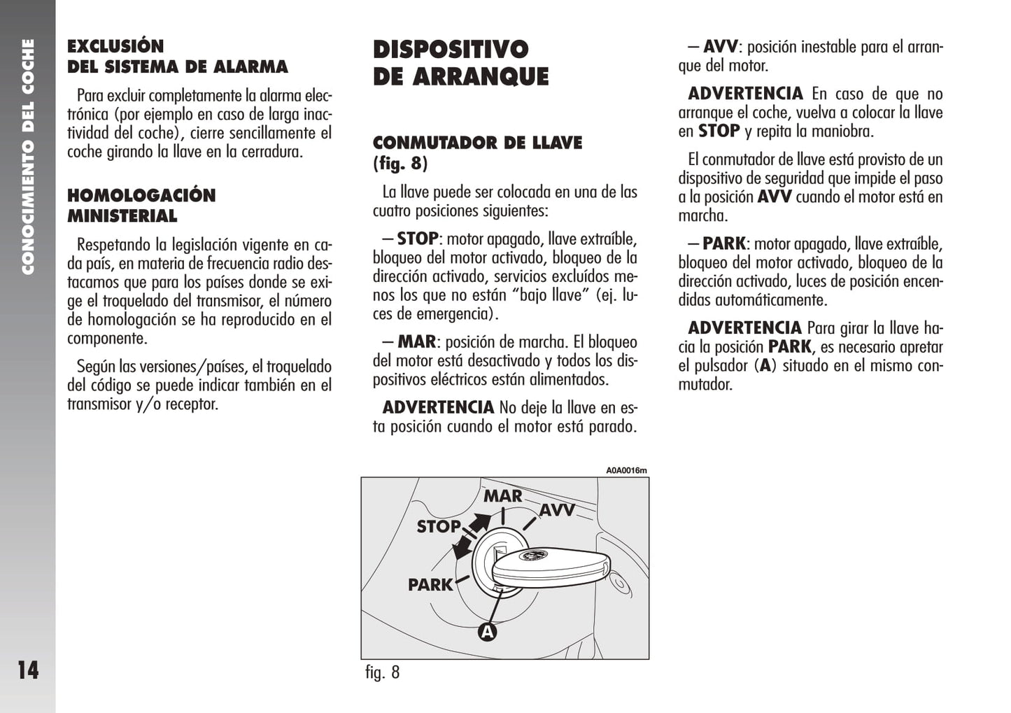 2000-2005 Alfa Romeo 147 Owner's Manual | Spanish