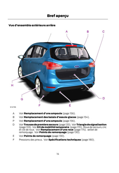 2012-2014 Ford B-Max Owner's Manual | French