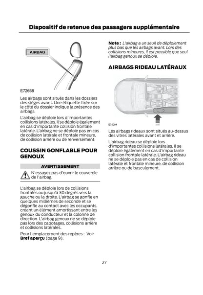 2012-2014 Ford B-Max Gebruikershandleiding | Frans
