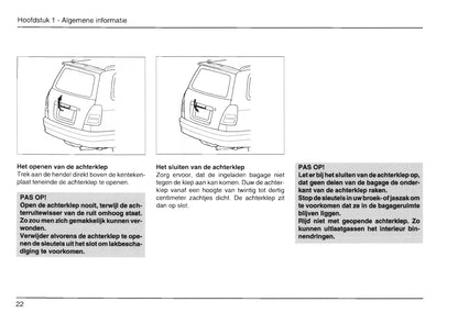 1999-2002 Daihatsu Gran Move Owner's Manual | Dutch