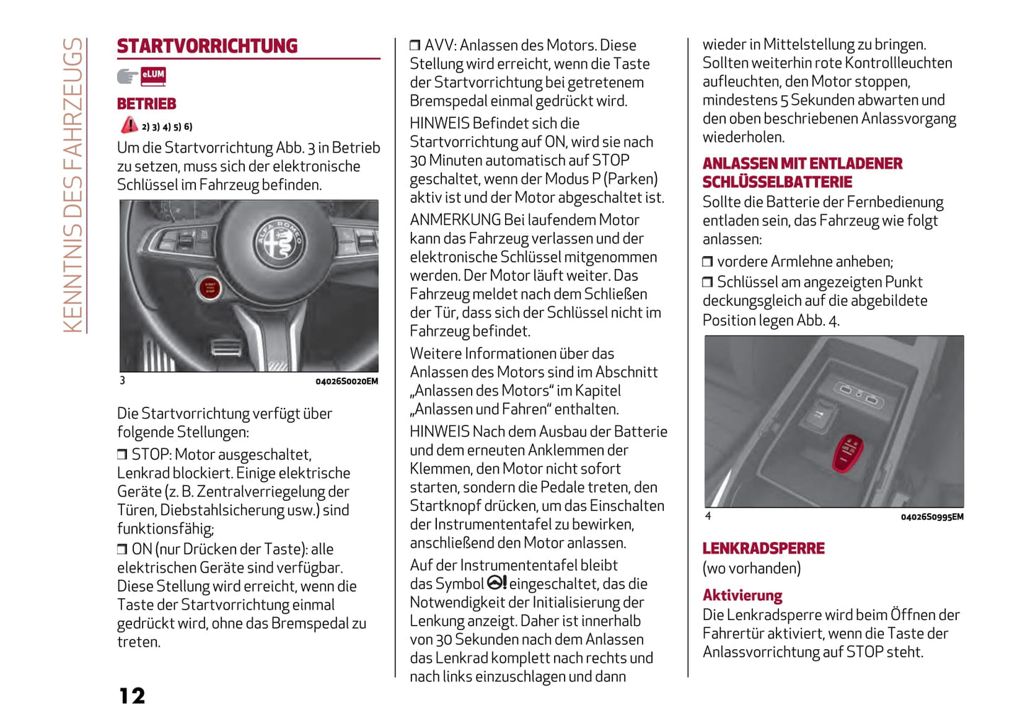 2021 Alfa Romeo Gulia Owner's Manual | German