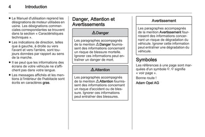 2010-2011 Opel Zafira Owner's Manual | French