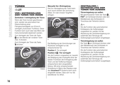 2018-2021 Fiat 500X Gebruikershandleiding | Duits
