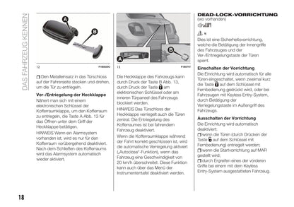 2018-2021 Fiat 500X Gebruikershandleiding | Duits