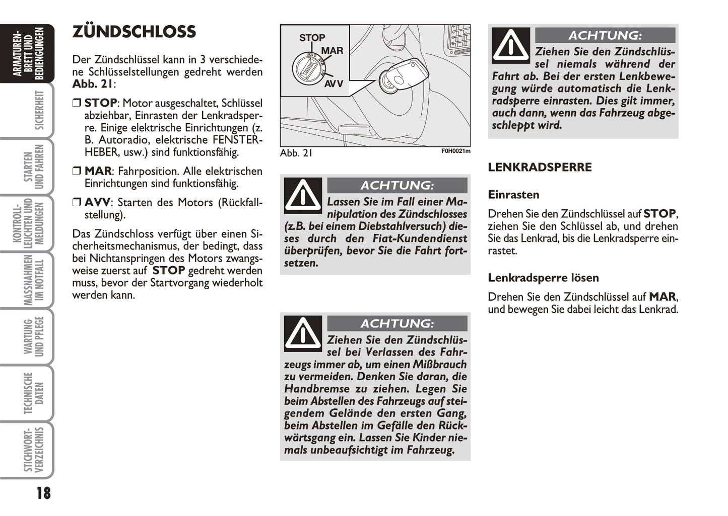 2010-2011 Fiat Idea Gebruikershandleiding | Duits