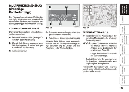 2010-2011 Fiat Idea Gebruikershandleiding | Duits