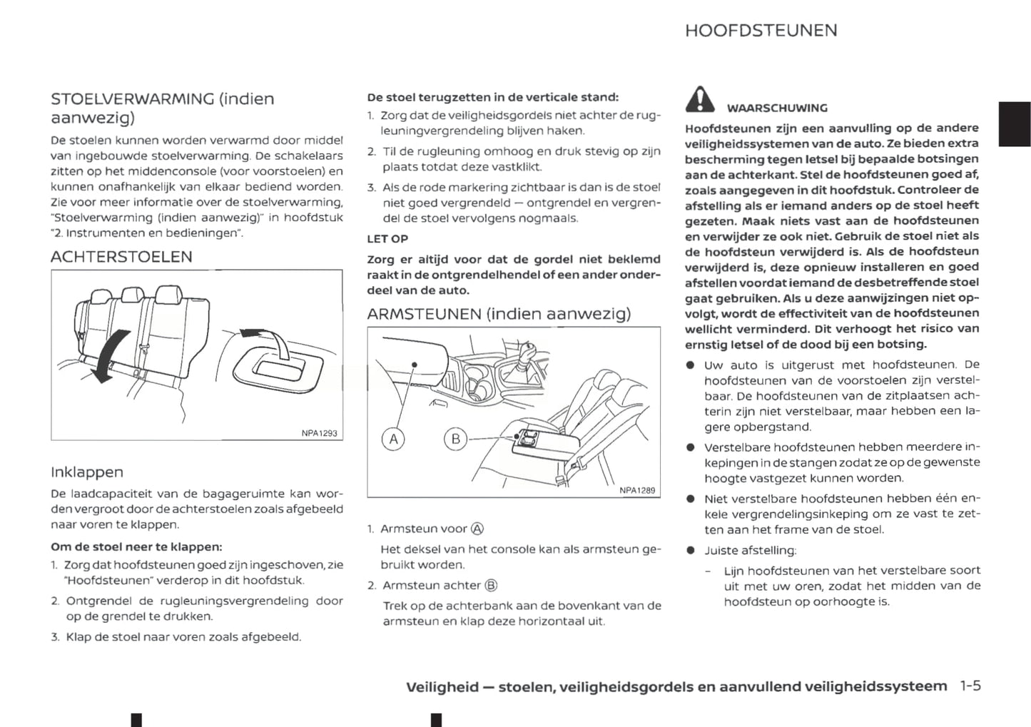 2018-2019 Nissan Qashqai Owner's Manual | Dutch