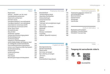 2017-2020 Peugeot 308 Owner's Manual | Dutch