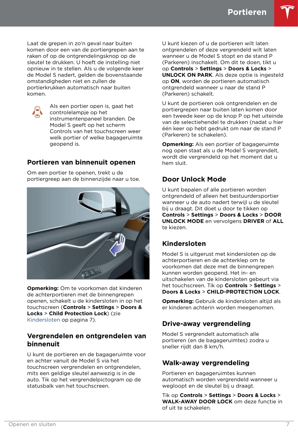 2016-2019 Tesla Model S Gebruikershandleiding | Nederlands